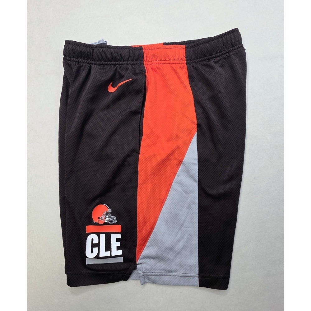 Cleveland Browns Equipment Training Nike NFL Shorts Brown Men's Medium Drifit